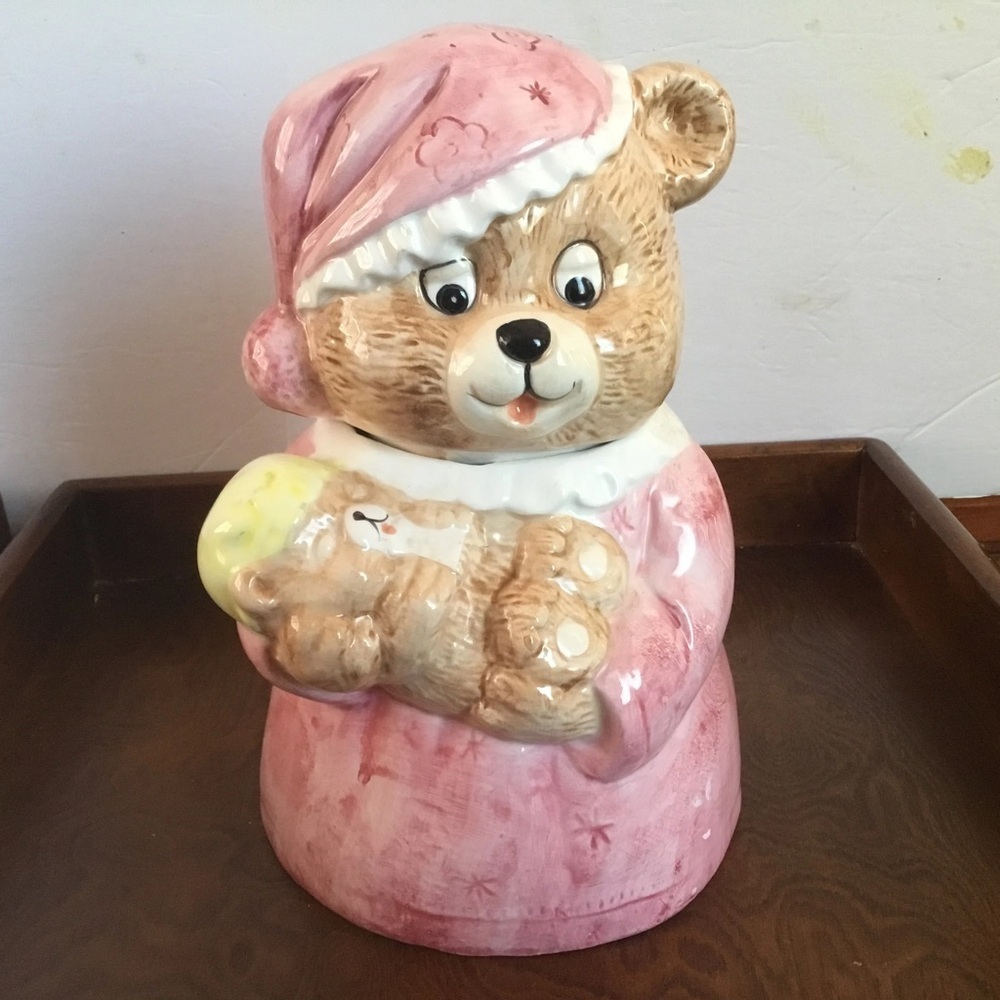 Charming vintage legend cookie jar for when the grandkids come over- very trendy